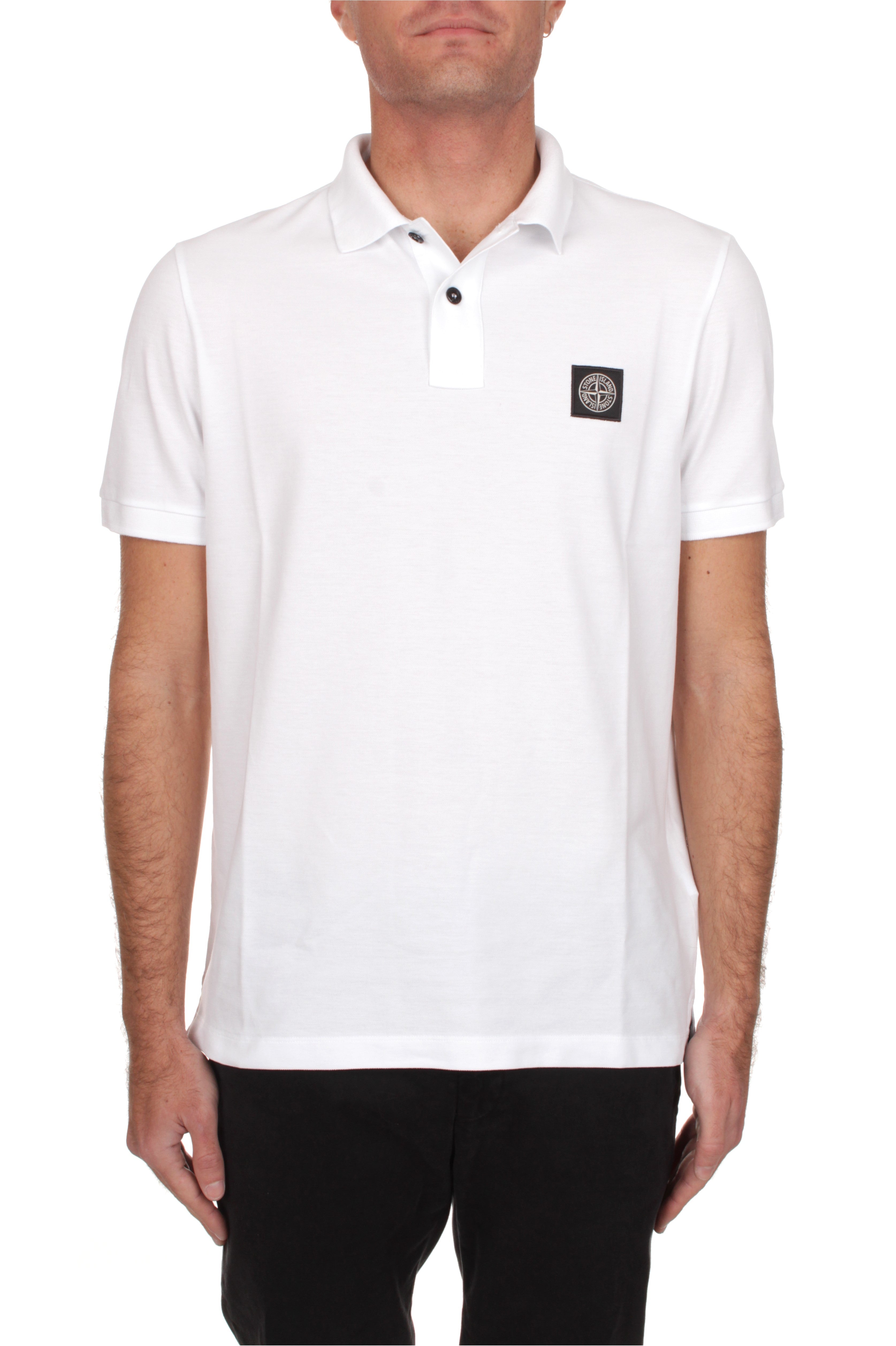 POLO Bianco Stone Island