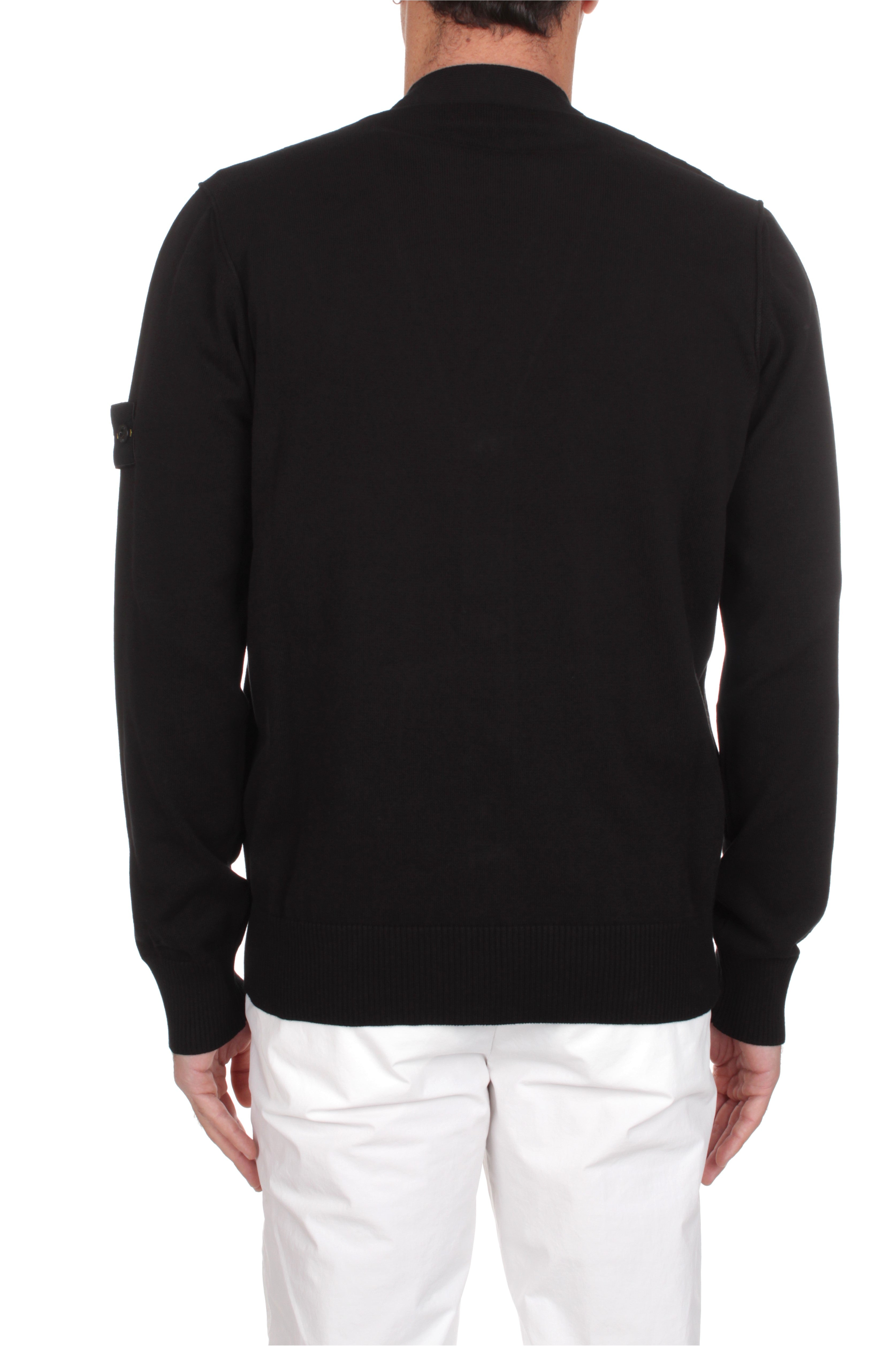 stone  カーディガン　MAGLIA STONE ISLAND - Maglia Knitted Wool Zip Cardigan Navy | Høyer