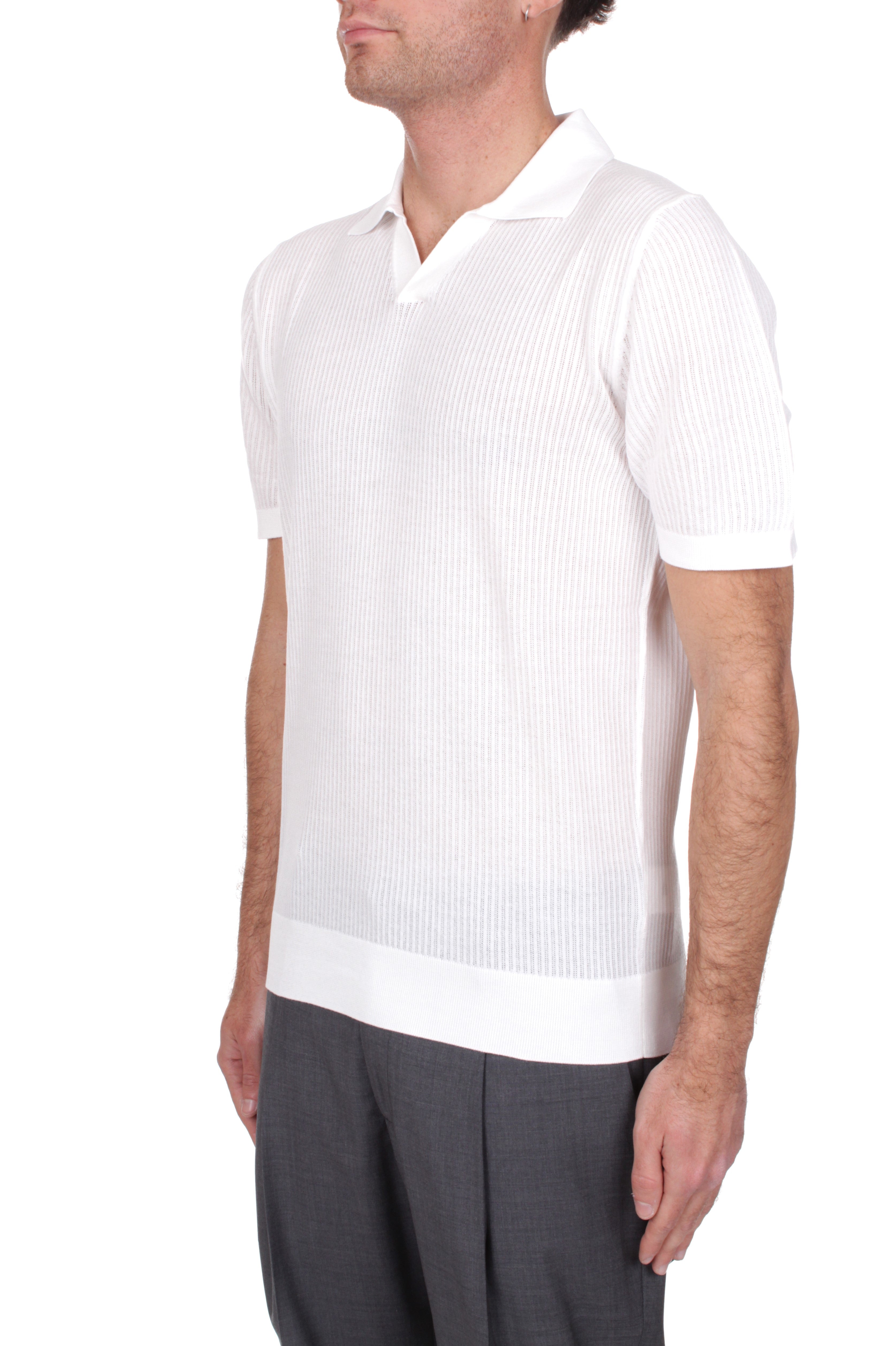 POLO Bianco Fedeli Cashmere