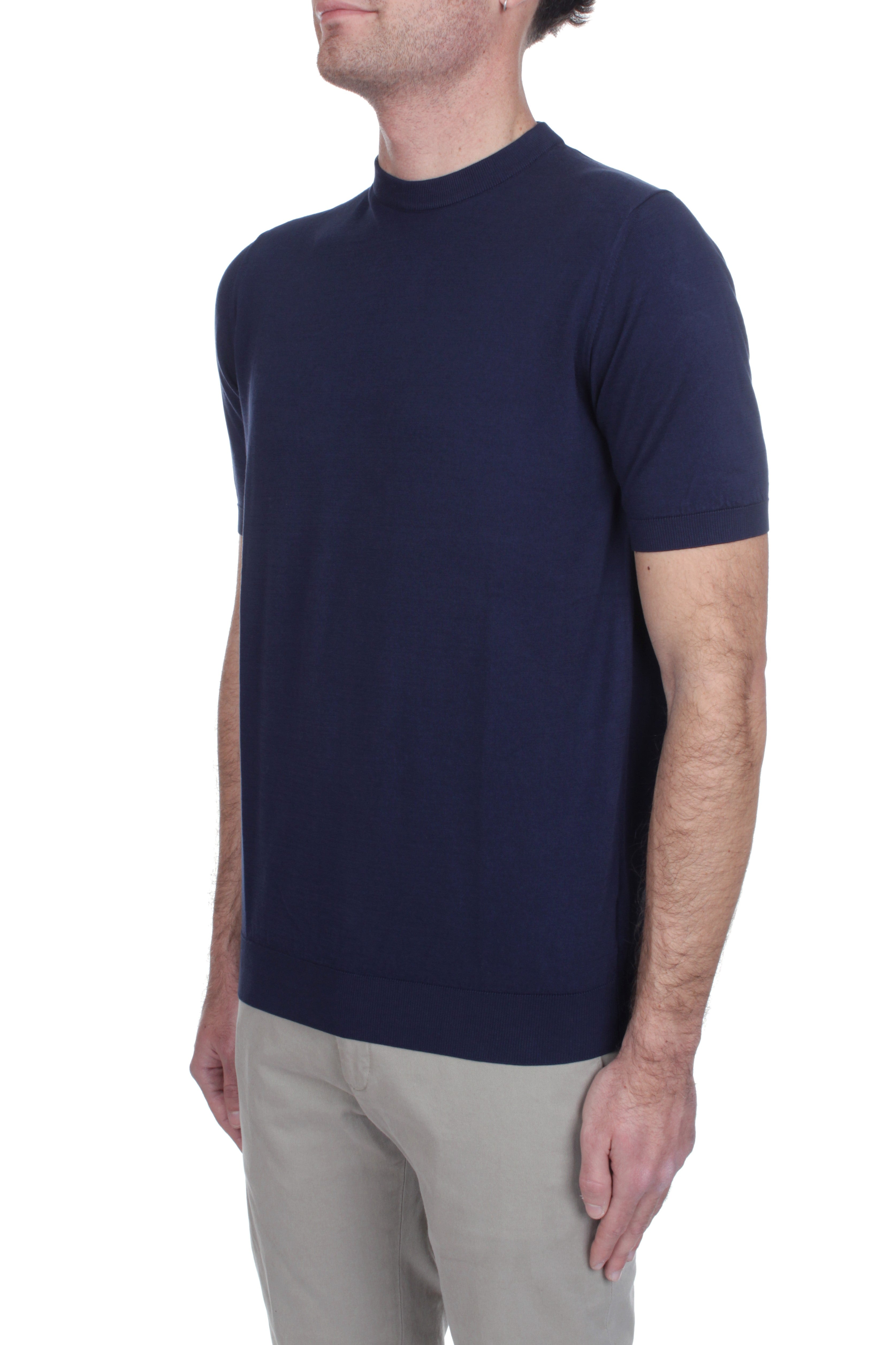 T-SHIRT Blu Fedeli Cashmere