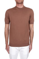 T-SHIRT Marrone Fedeli Cashmere