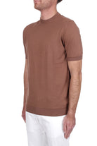 T-SHIRT Marrone Fedeli Cashmere