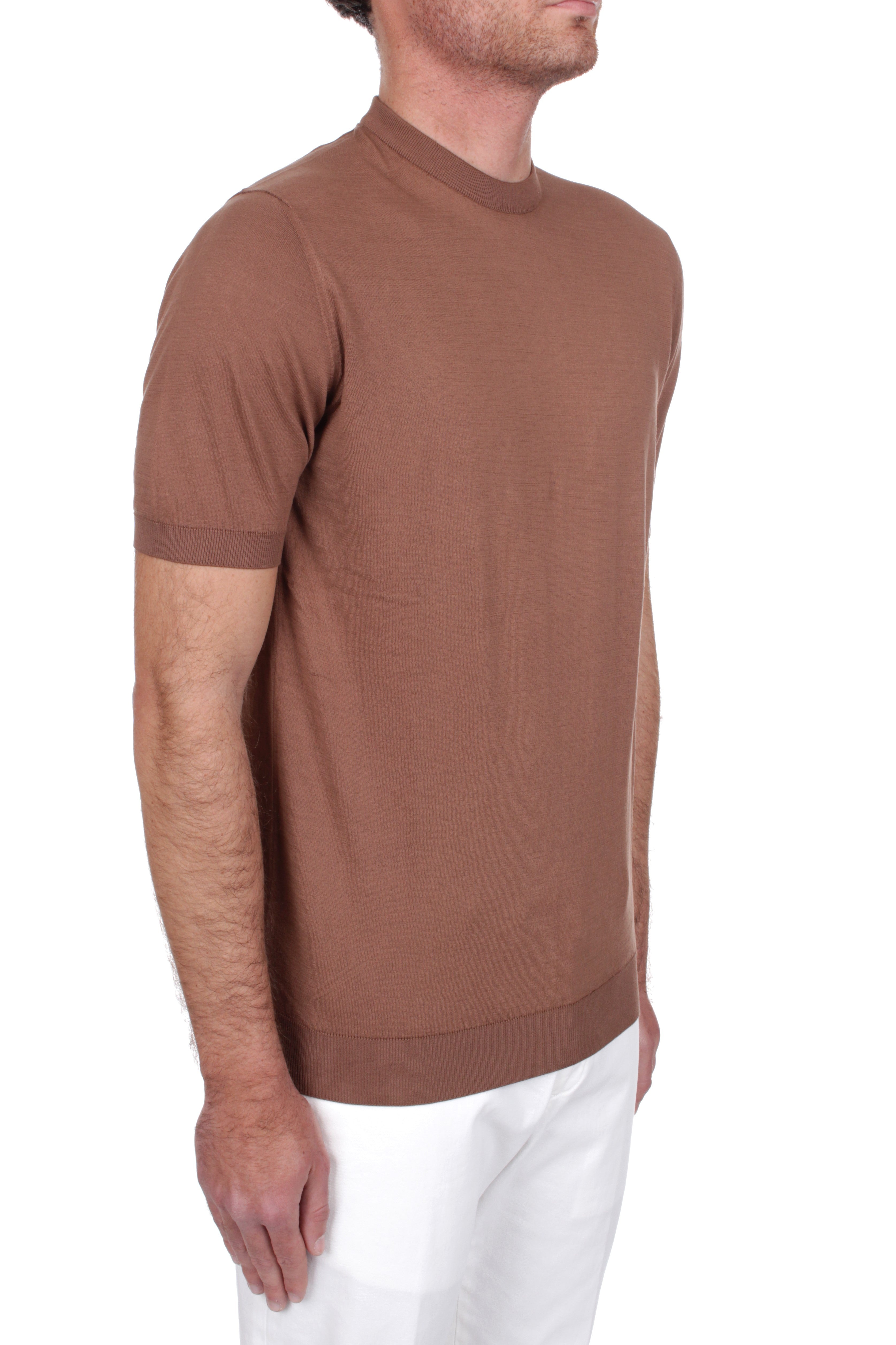 T-SHIRT Marrone Fedeli Cashmere