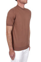 T-SHIRT Marrone Fedeli Cashmere