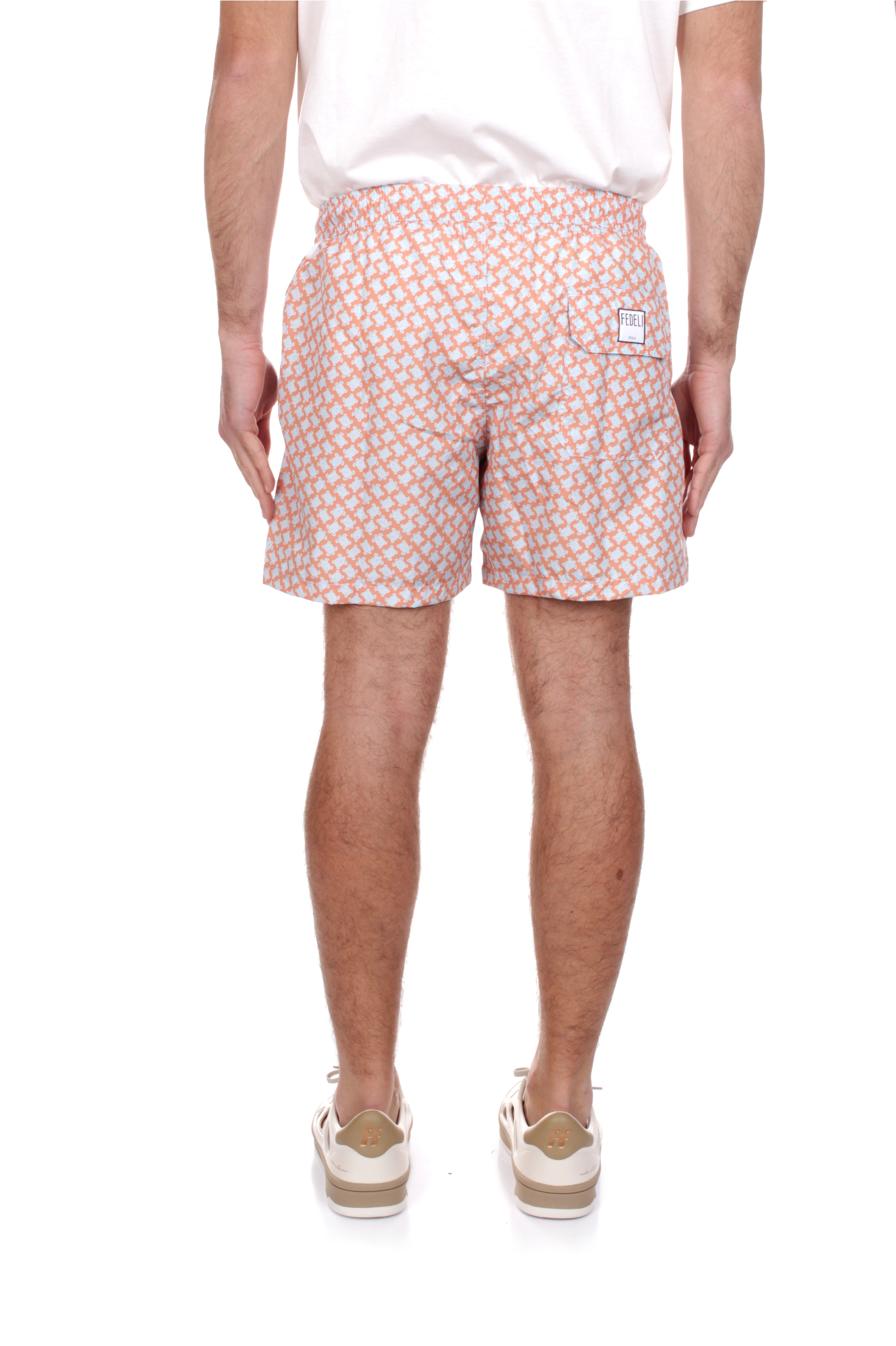 BOXER MARE Arancione Fedeli Cashmere