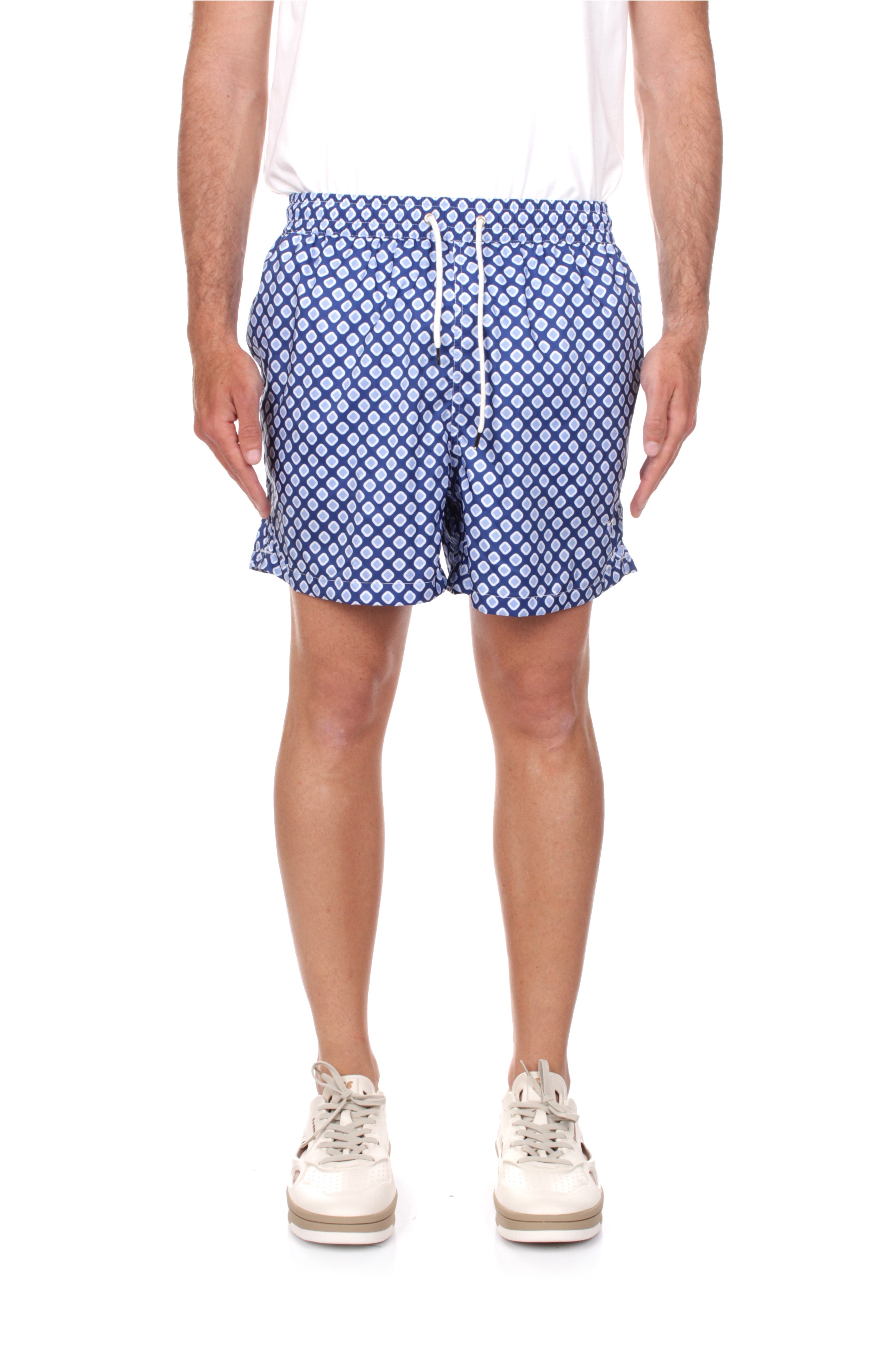 BOXER MARE Blu Sanvito