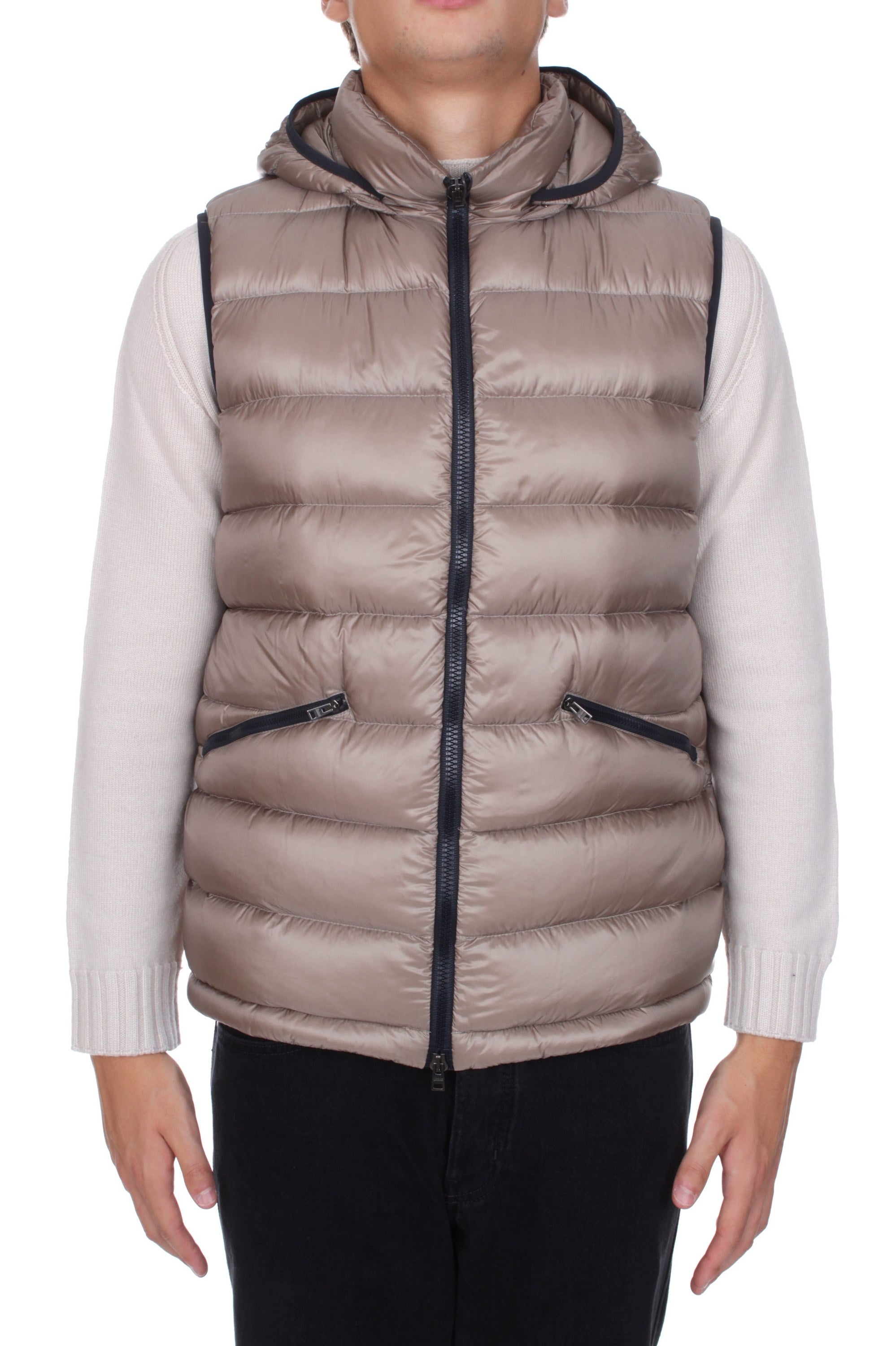 HERNO DOWN VEST DOVE BROWN 2600 – Michi D'Amato