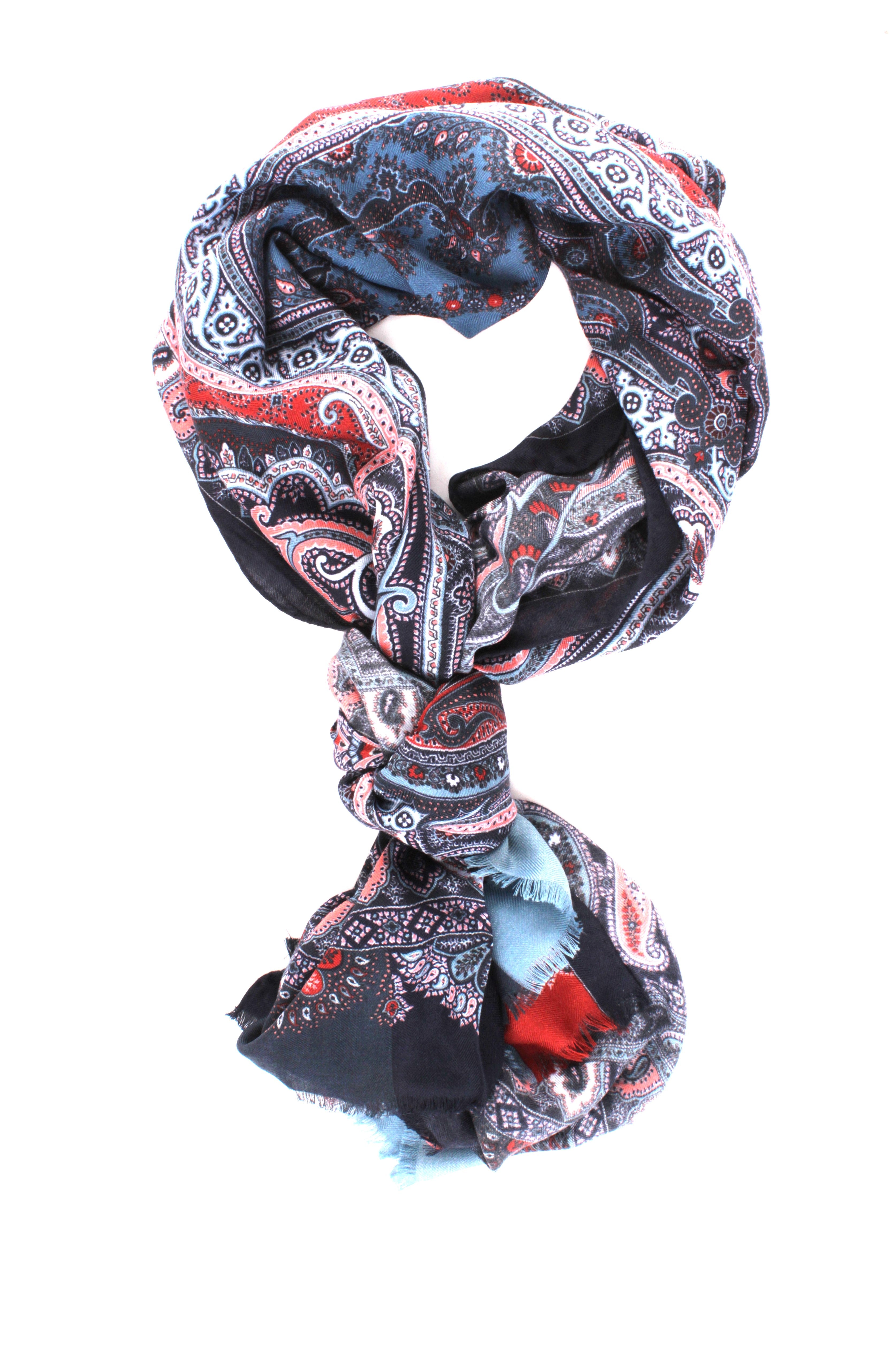 SCIARPE, FOULARD E STOLE Blu Etro