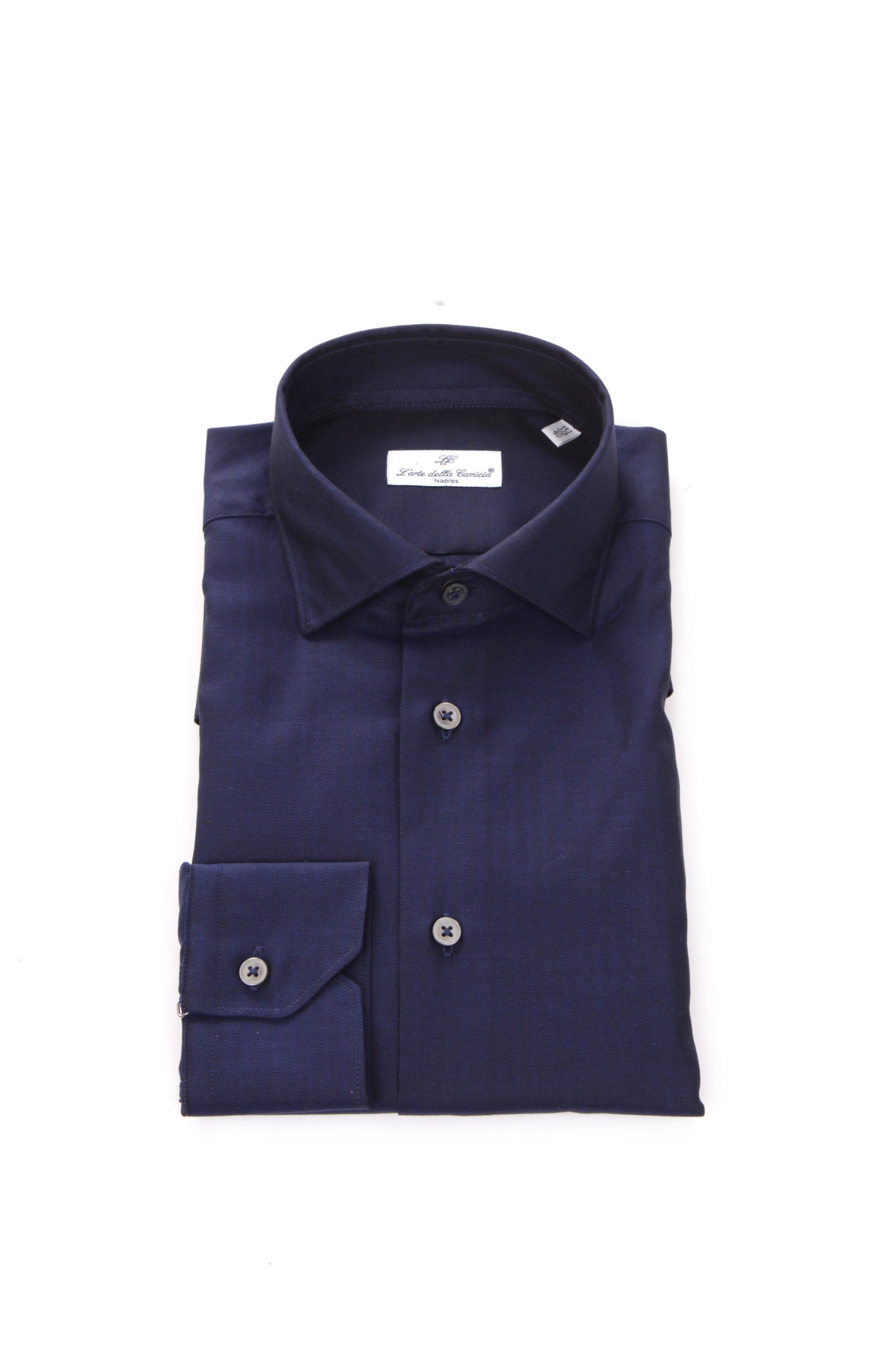 CAMICIA UOMO L'ARTE DELLA CAMICIA BLU CON COLLO FRANCESE – Michi D