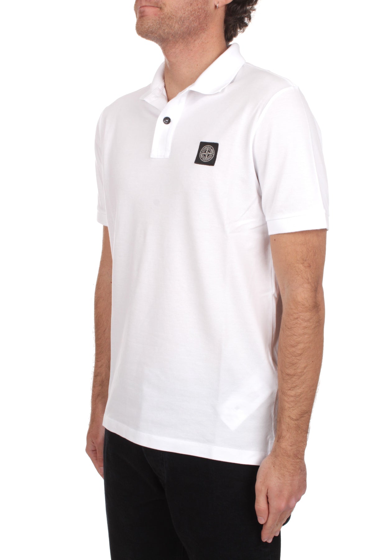 POLO Bianco Stone Island