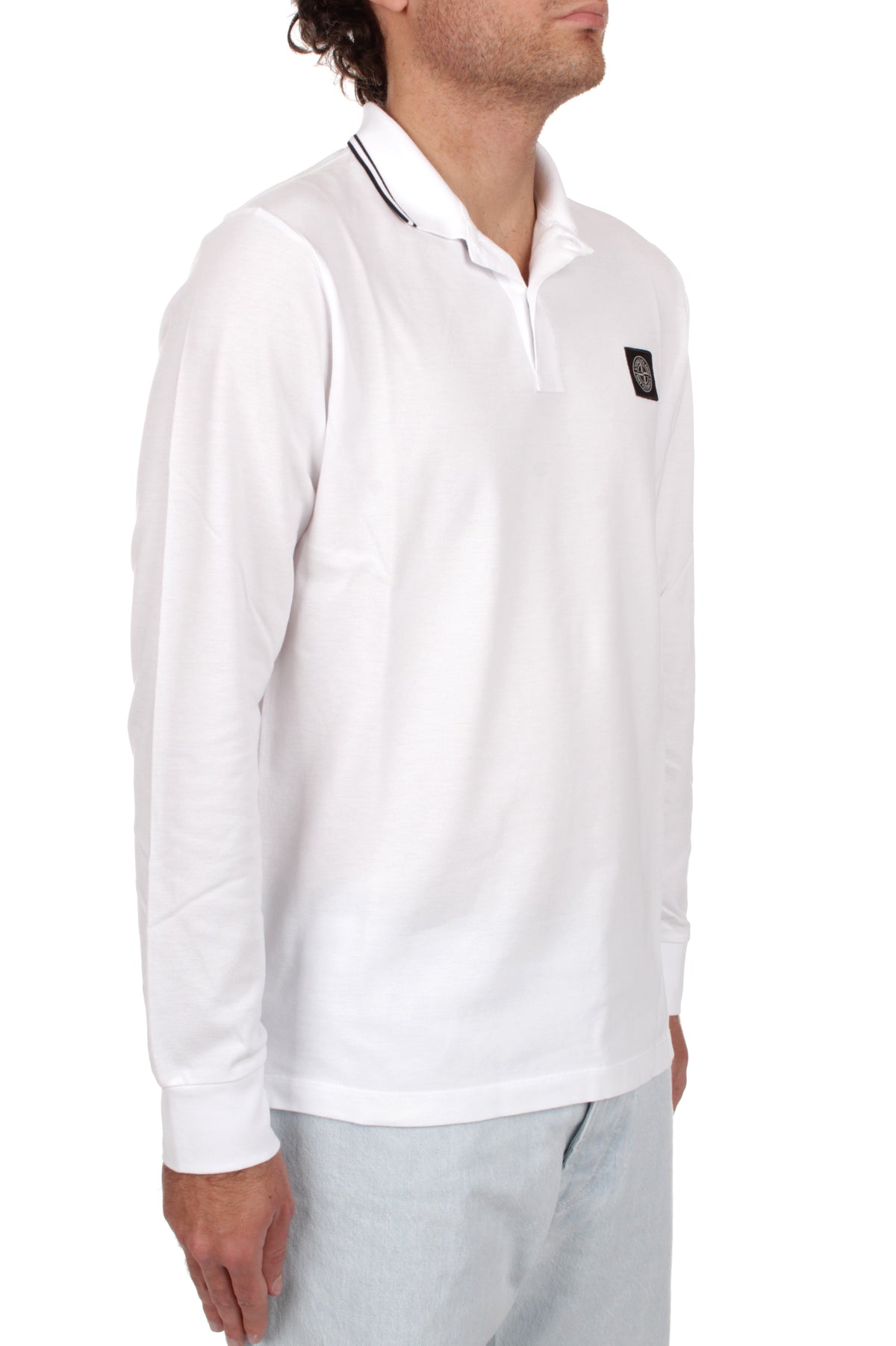 POLO Bianco Stone Island