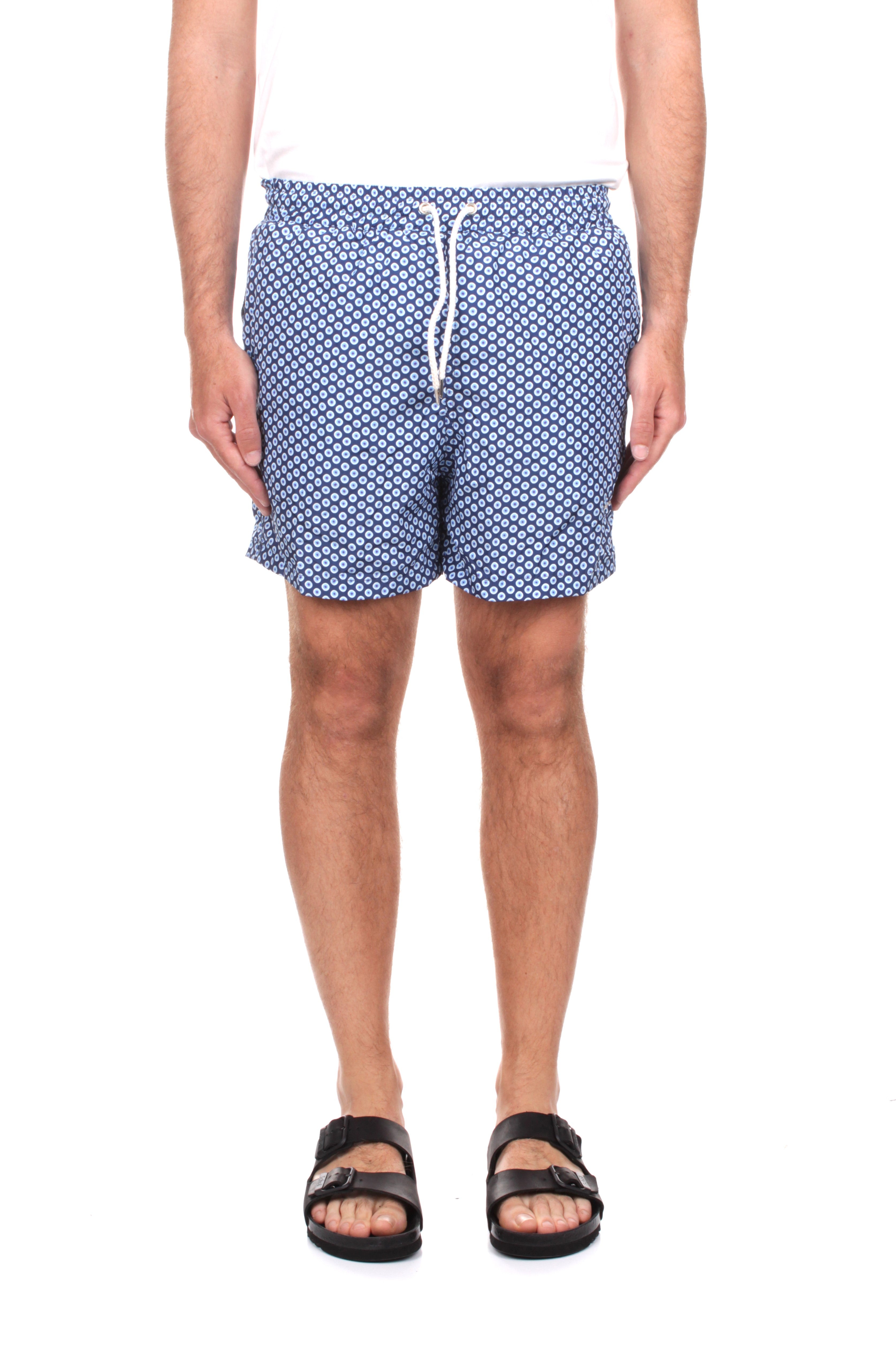 BOXER MARE Blu Sanvito