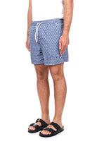 BOXER MARE Blu Sanvito