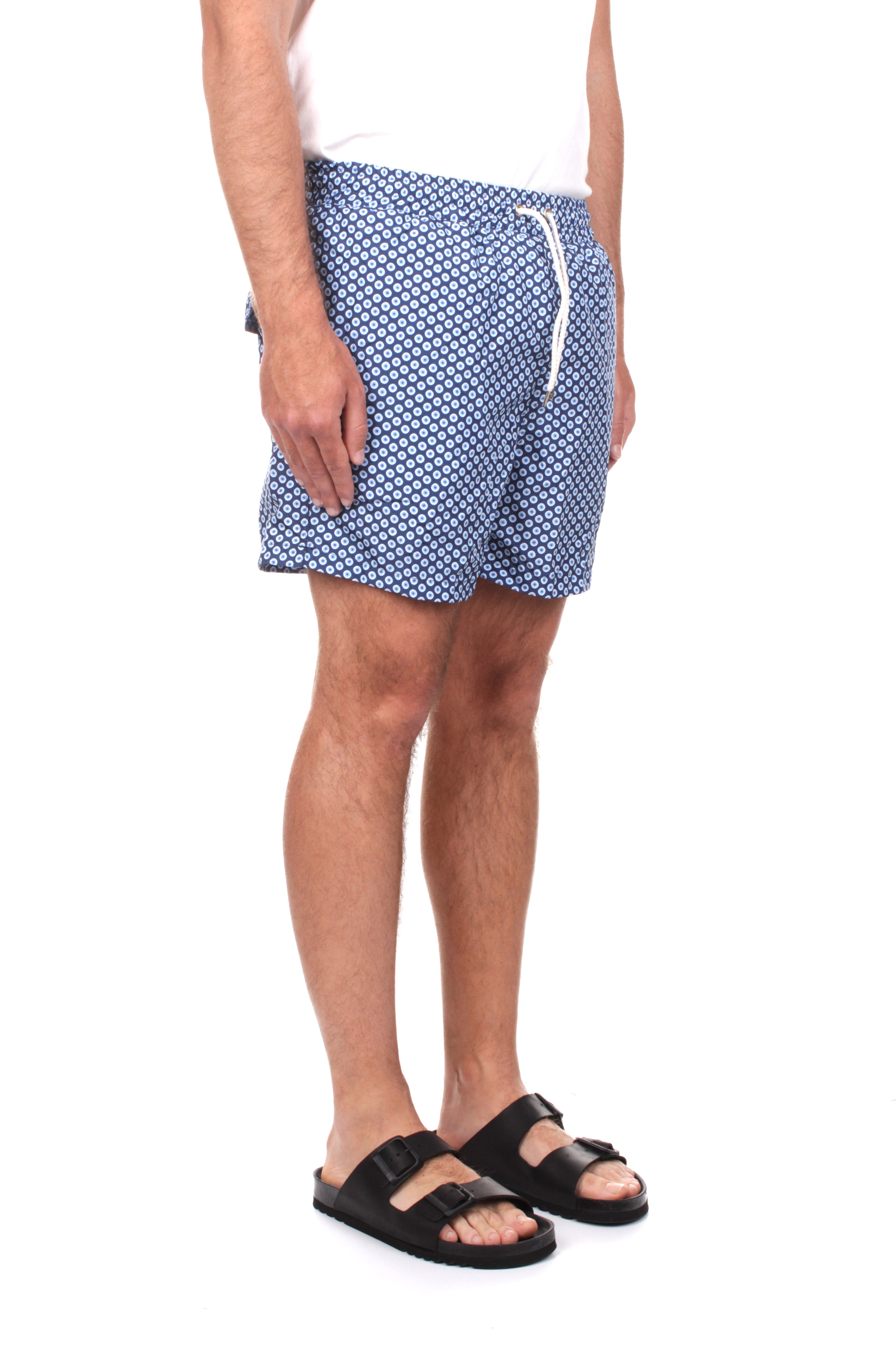 BOXER MARE Blu Sanvito
