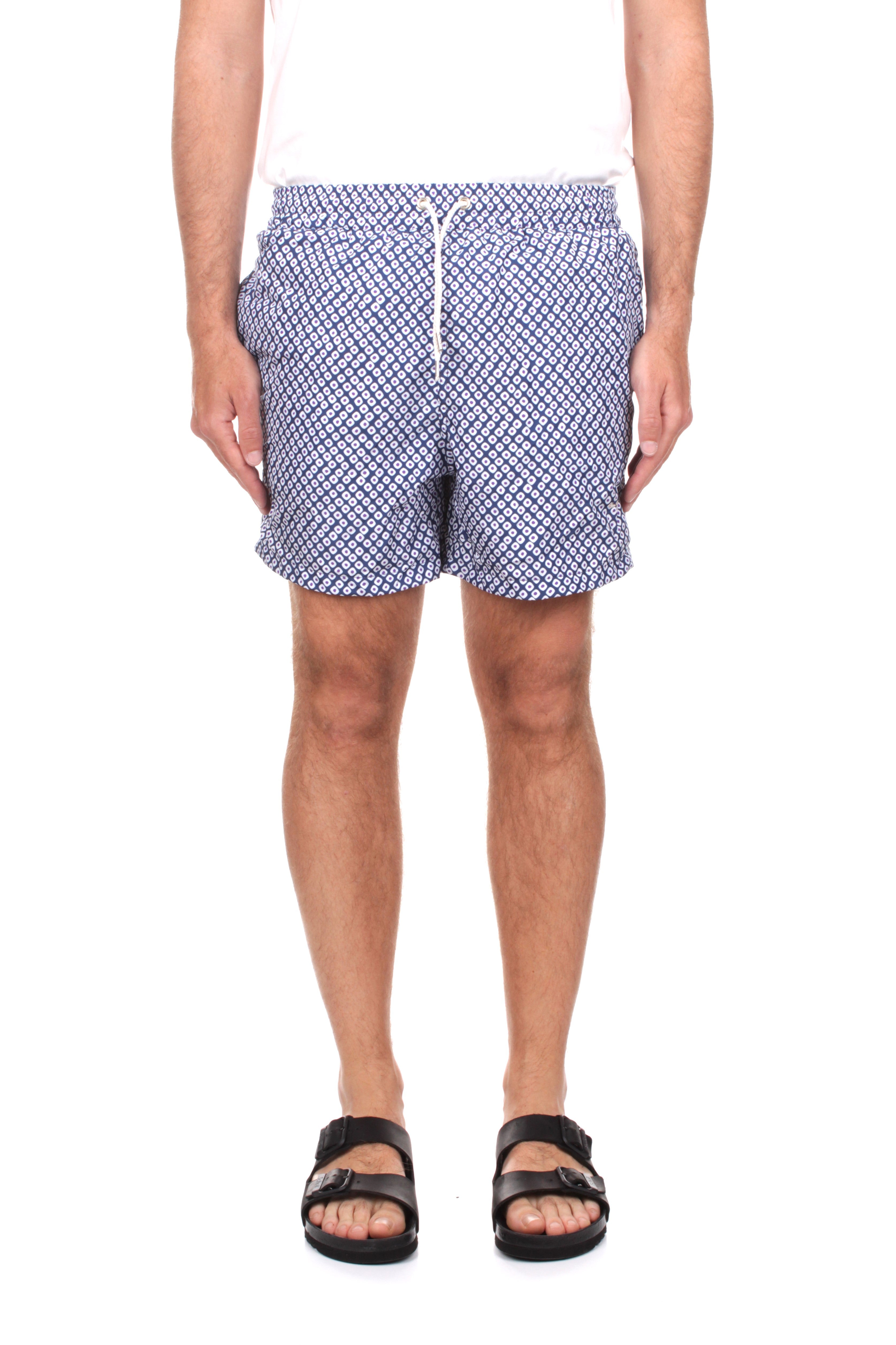 BOXER MARE Blu Sanvito