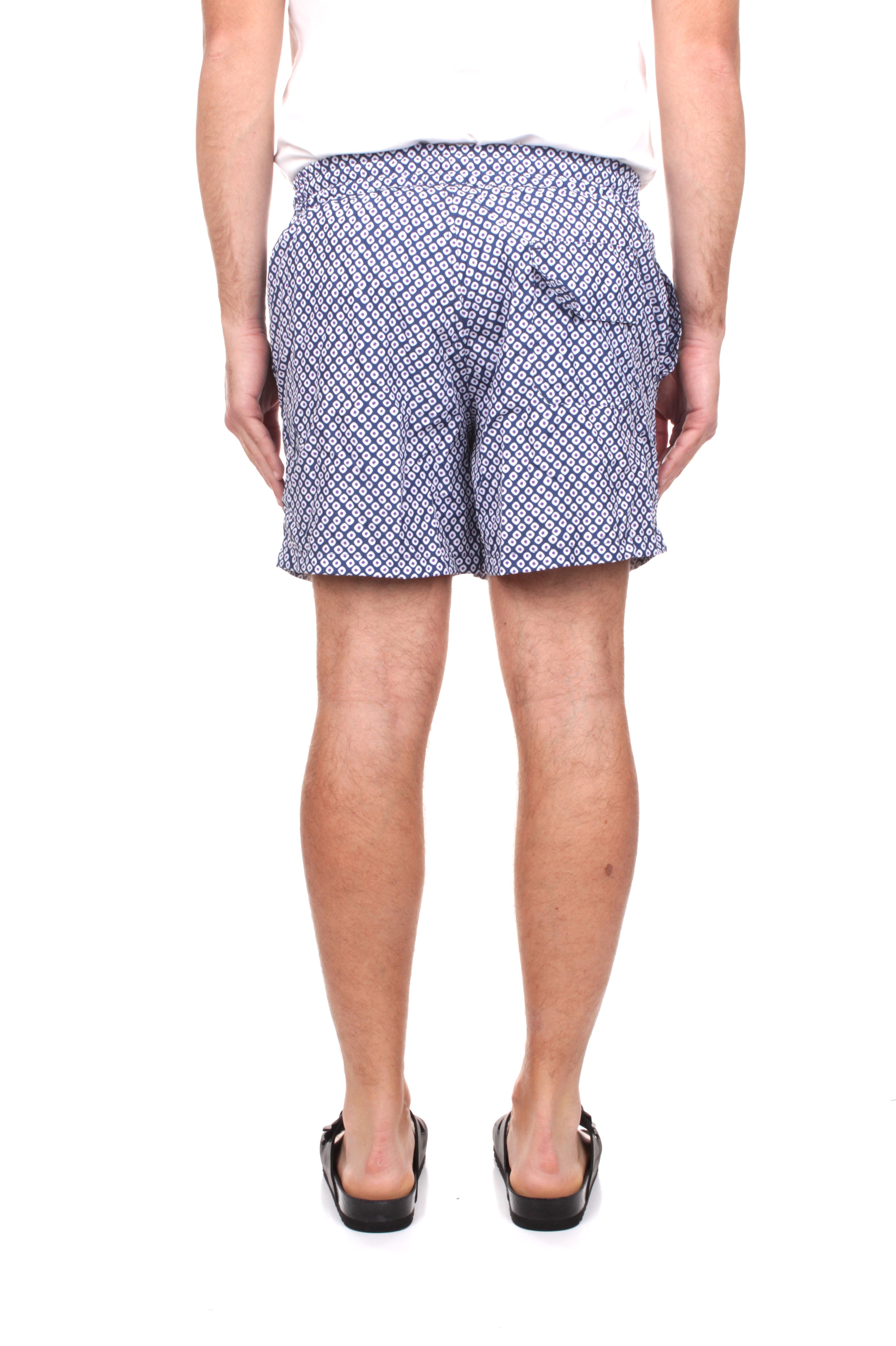 BOXER MARE Blu Sanvito