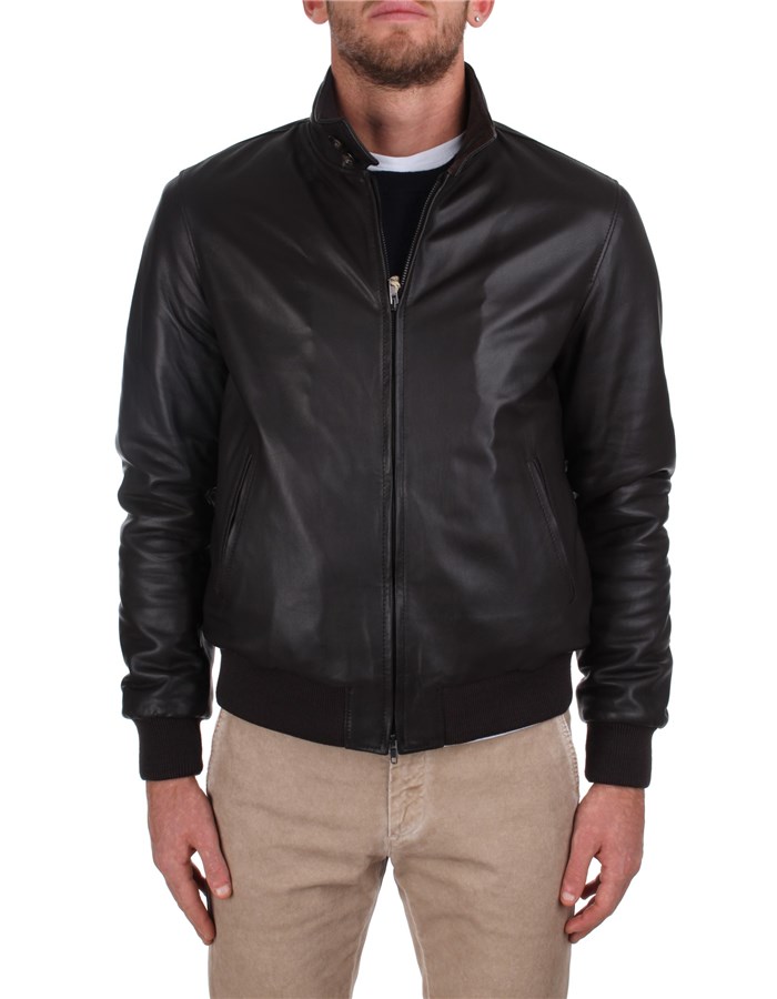 Broos Leather Jackets U10M0011 Brown