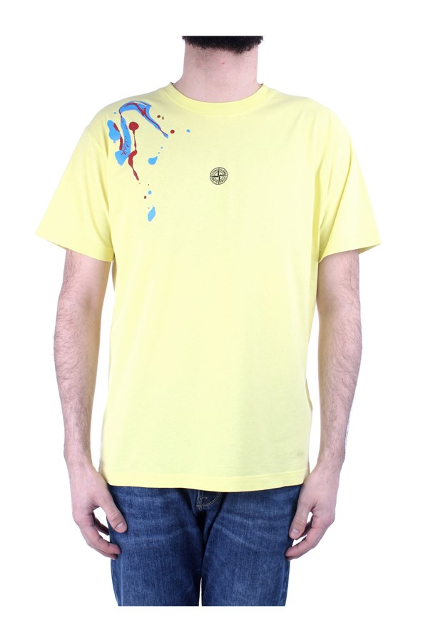 Stone Island Short sleeve t-shirts MO72152NS81 Yellow