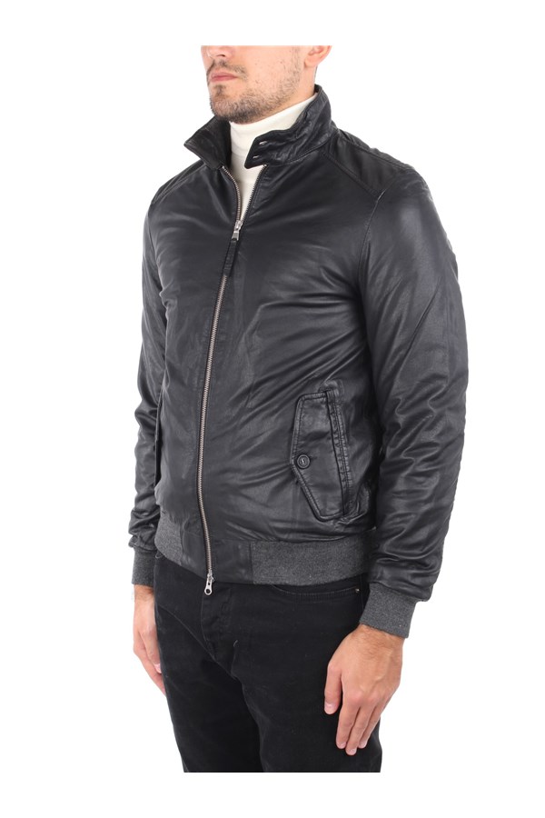 Andrea D'amico Leather Jackets Black