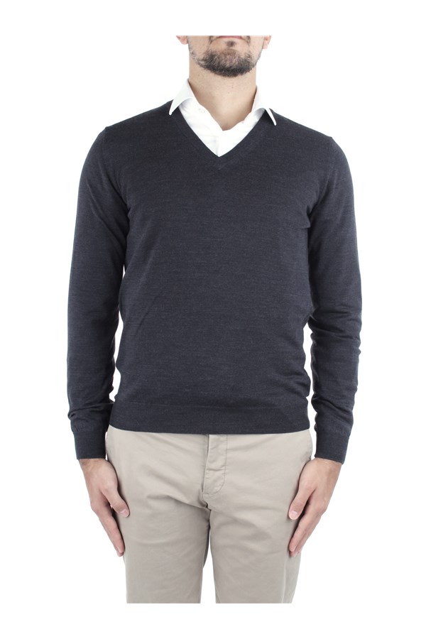 Zanone V-neck sweaters Grey