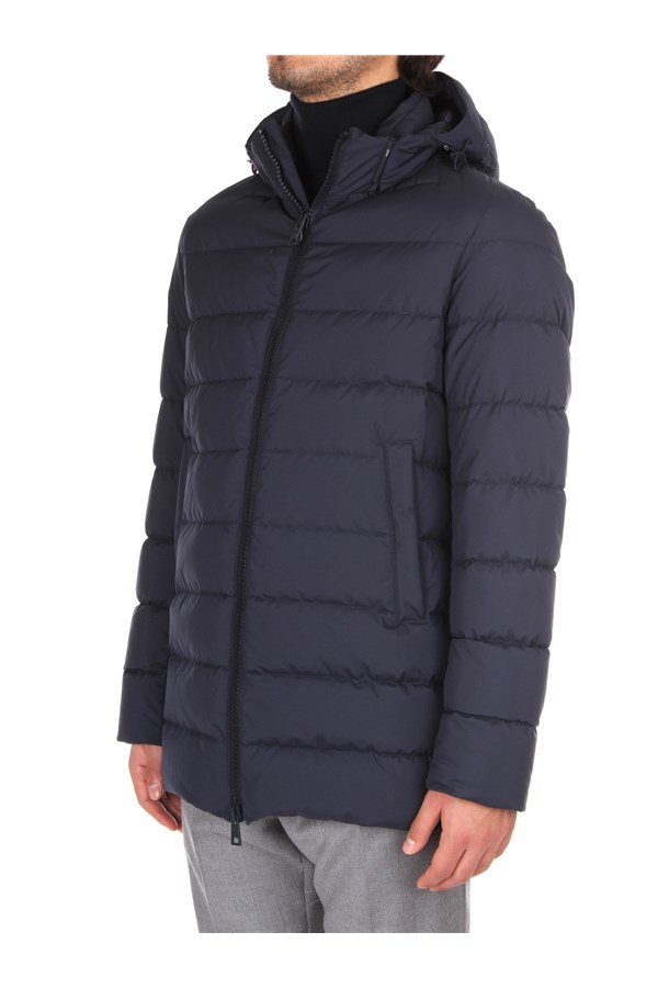 Herno Quilted jackets Blue