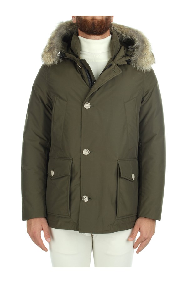 Woolrich Quilted jackets Green
