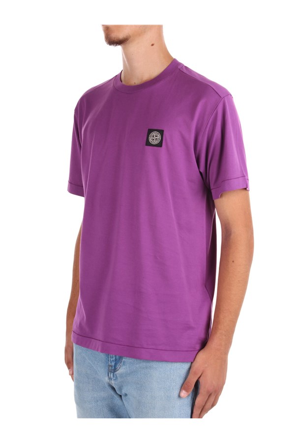 T-SHIRT IN COTONEStone Island in Cotone da Uomo colore Viola Uomo T-shirt da T-shirt Stone Island 
