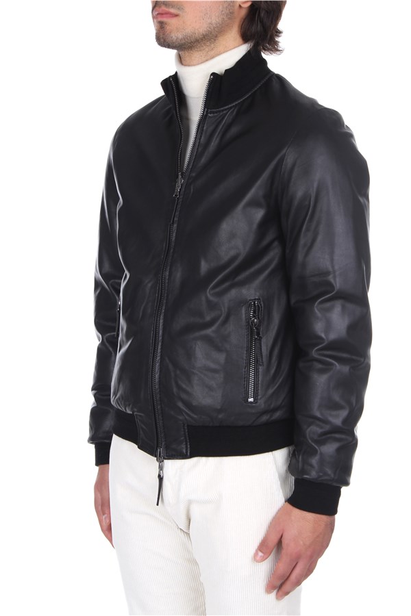 Leather Authority Outerwear Leather jacket Man DEREK 20 2 