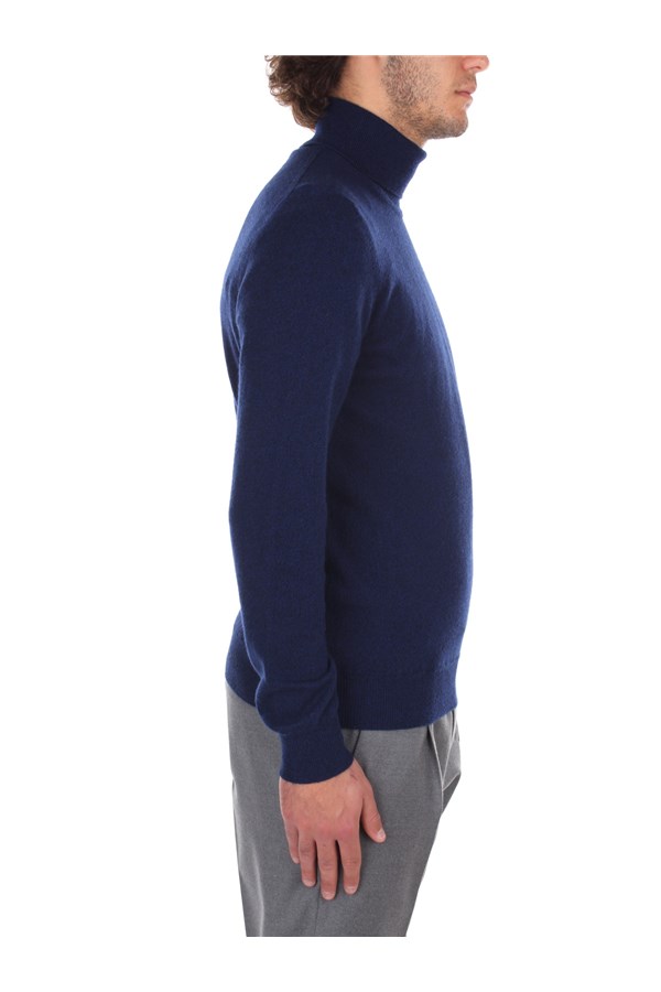 Fedeli Cashmere Knitwear Turtleneck sweaters Man 4UI07005 DEEP 7 