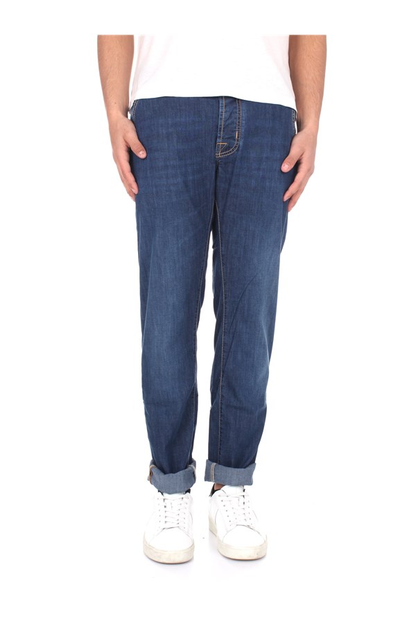 Uomo Abbigliamento da Jeans da Jeans a sigaretta Jeans slim con effetto schiarito da Uomo di Jacob Cohen in Blu 