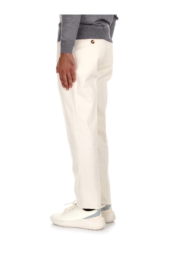 Uomo Abbigliamento da Pantaloni casual eleganti e chino da Pantaloni casual Pantaloni sartorialiBrunello Cucinelli in Lana da Uomo colore Grigio 