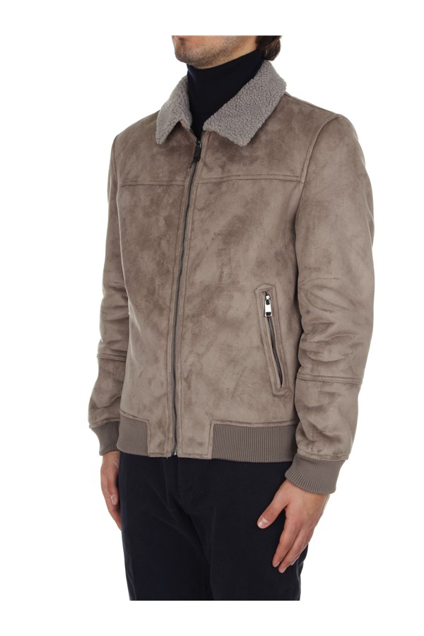 At.p.co Leather Jackets Beige