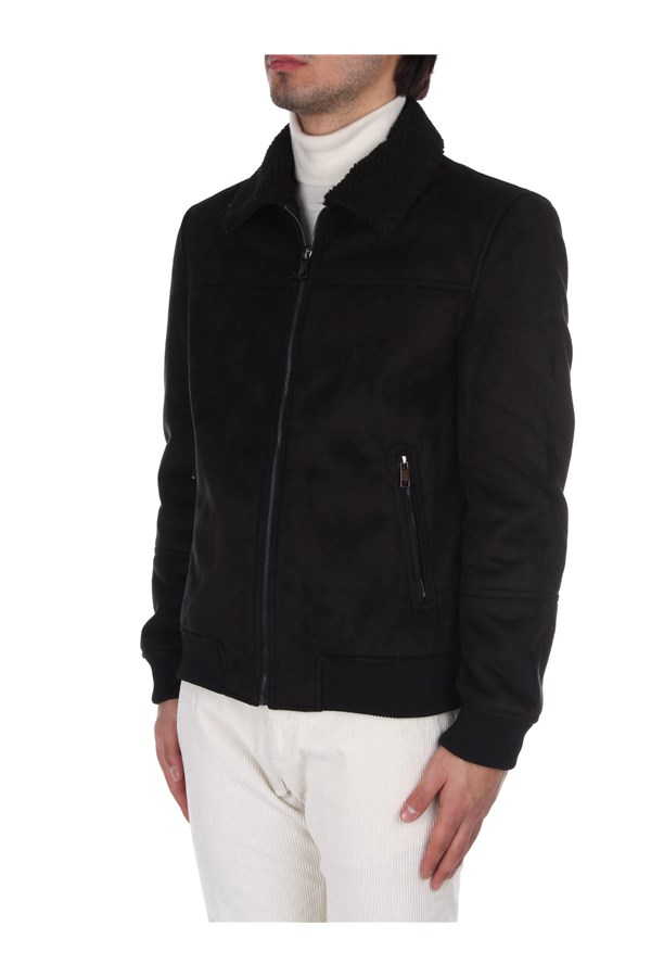 At.p.co Leather Jackets Black