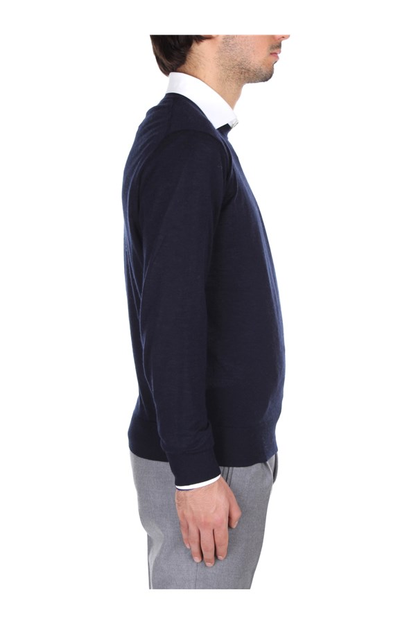 Bramani Cashmere Knitwear Crewneck sweaters Man GCU1163OPT NAVY 7 