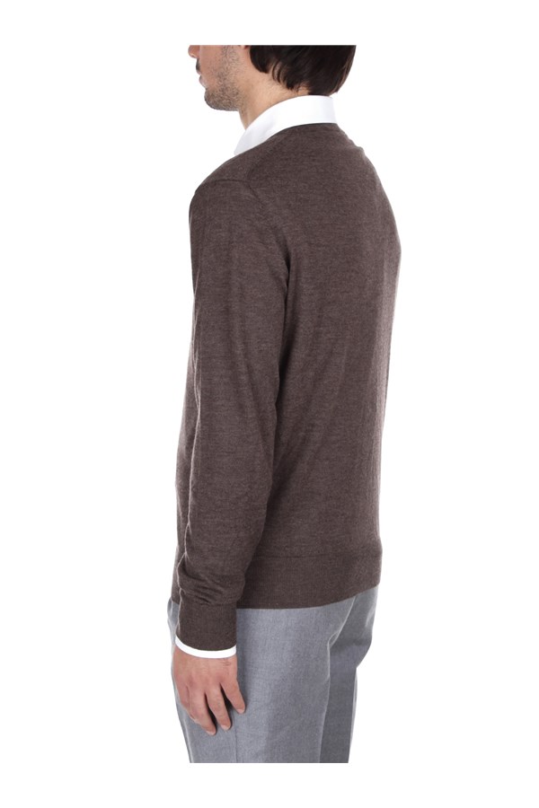Bramani Cashmere Knitwear Crewneck sweaters Man GCU1163OPT CAFFE' 3 