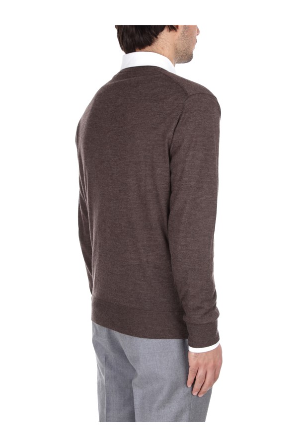 Bramani Cashmere Knitwear Crewneck sweaters Man GCU1163OPT CAFFE' 6 
