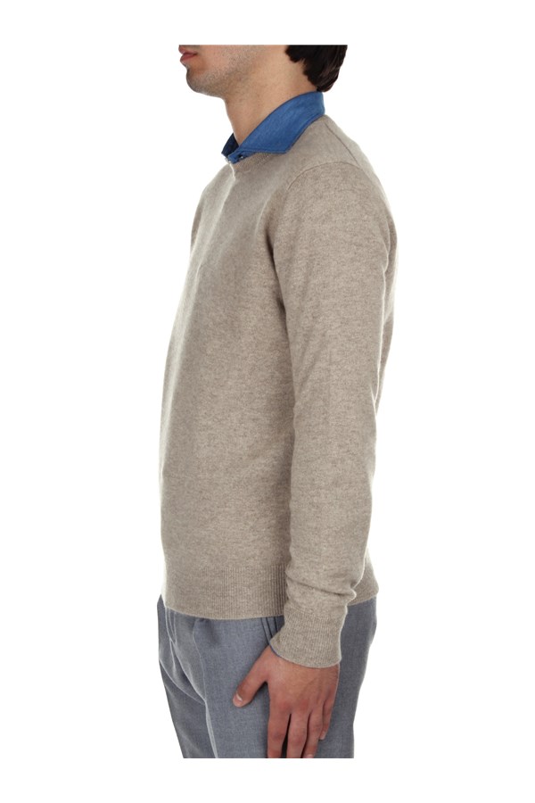 Bramani Cashmere Knitwear Crewneck sweaters Man GCU11620 NATURALE 2 