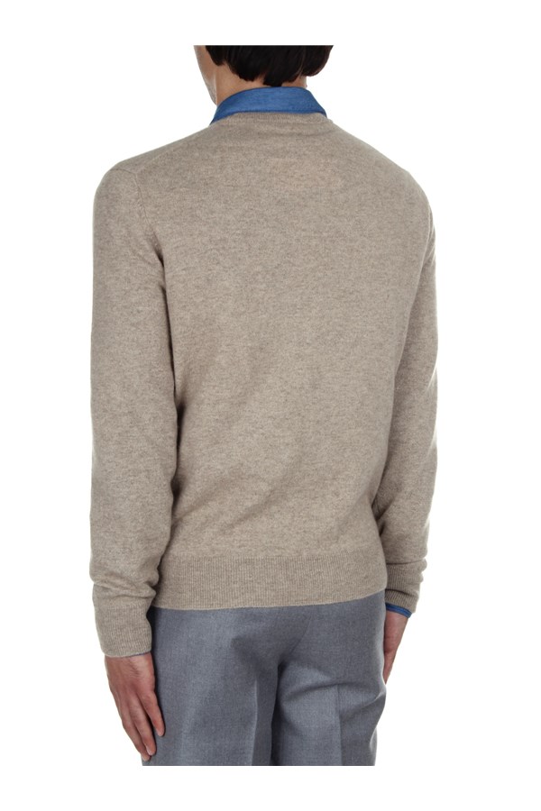 Bramani Cashmere Knitwear Crewneck sweaters Man GCU11620 NATURALE 4 