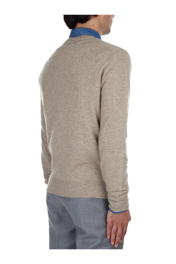 Bramani Cashmere Knitwear Crewneck sweaters Man GCU11620 NATURALE 6 