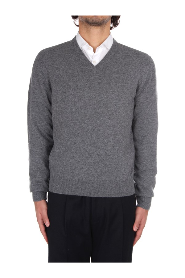 Fioroni Cashmere V-neck sweaters Grey