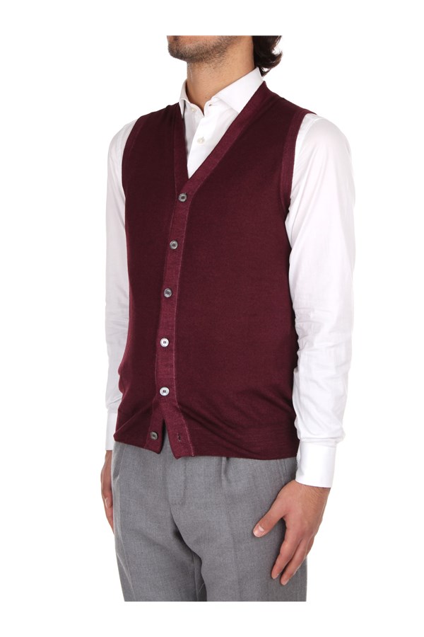 Fedeli Cashmere Knitted vest Red