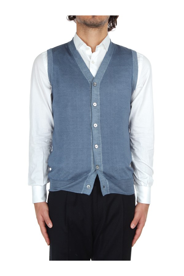 Fedeli Cashmere Knitted vest Turquoise