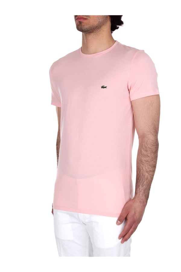 Lacoste Short sleeve t-shirts Pink