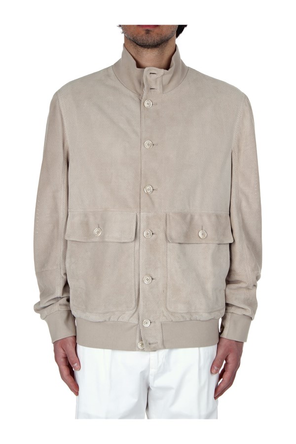Brunello Cucinelli Leather jacket Beige