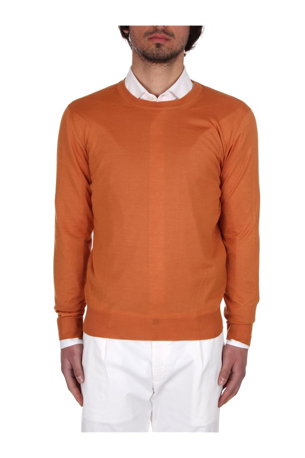 Fedeli Cashmere Crewneck sweaters Orange