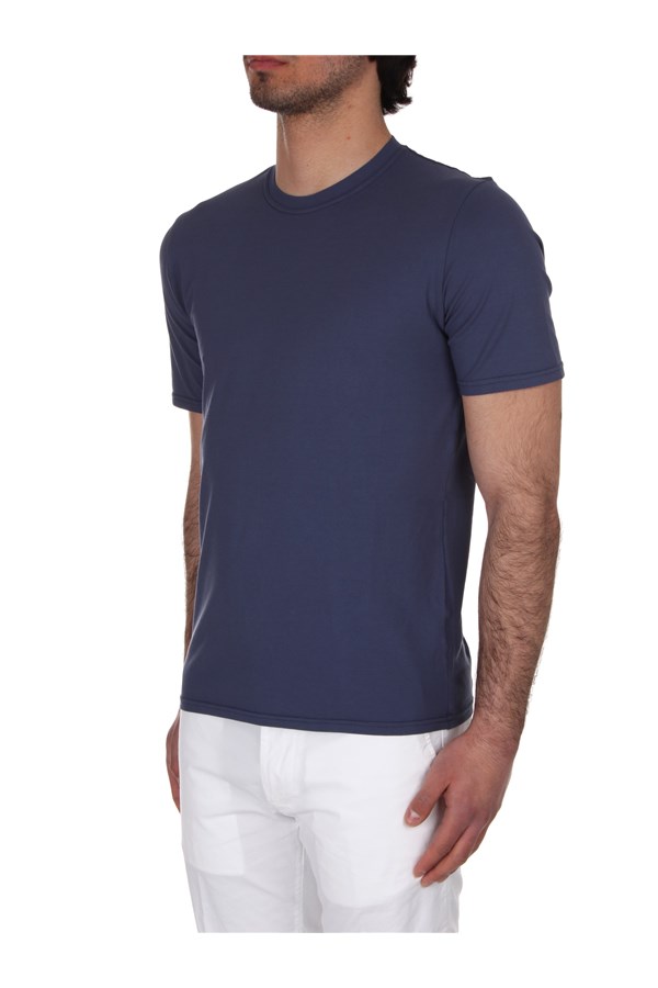 Fedeli Cashmere Short sleeve t-shirts Blue