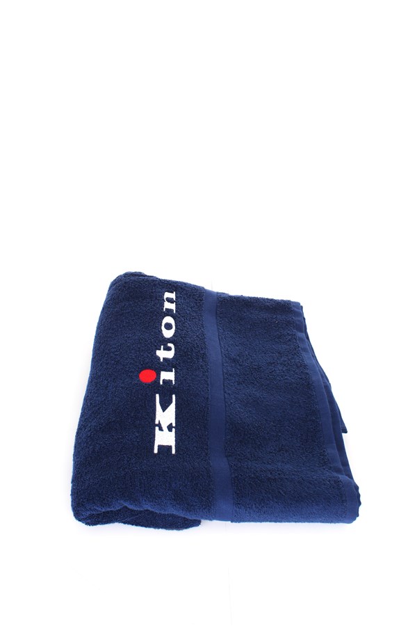 Kiton Beach towel Blue