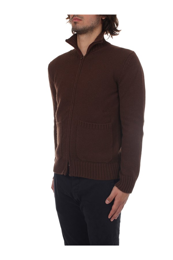 H953 Zip up sweatshirts Brown