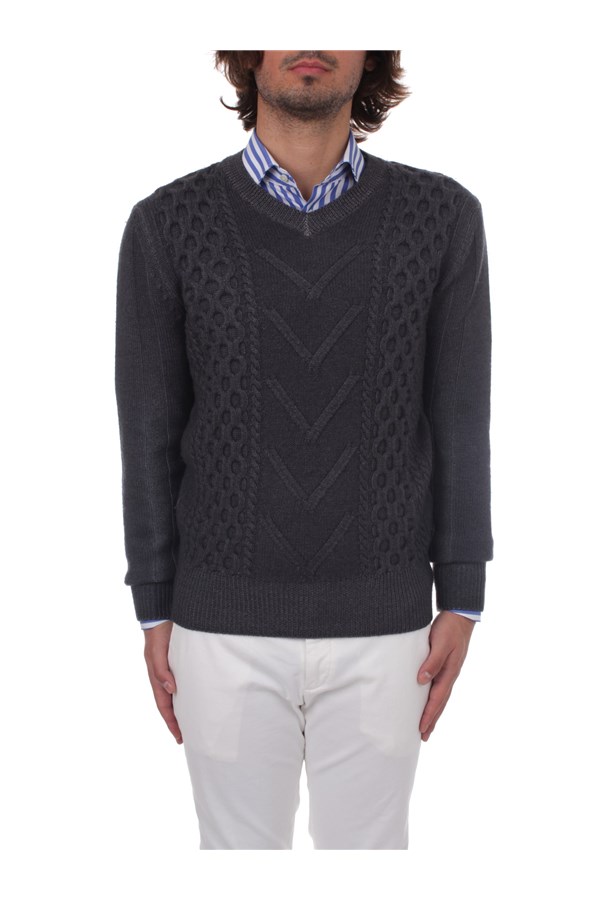 H953 V-neck sweaters Black