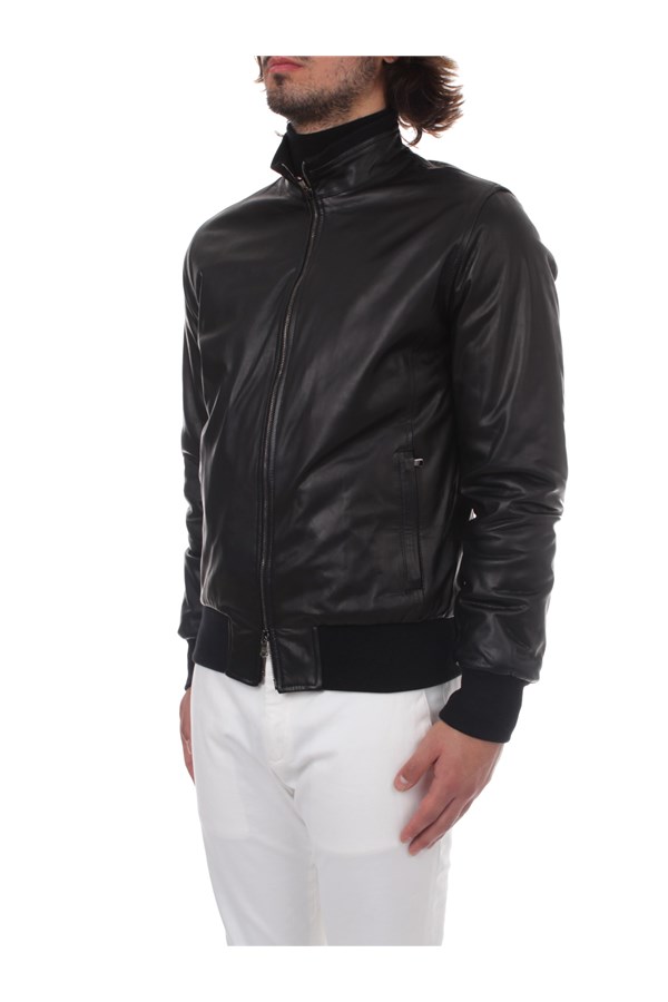 Barba Leather jacket Black